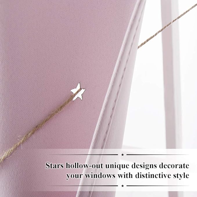 NICETOWN Star Window Curtains for Girls - Image 5
