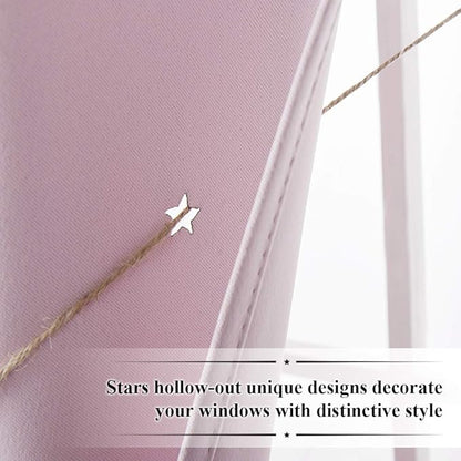 NICETOWN Star Window Curtains for Girls - Image 5