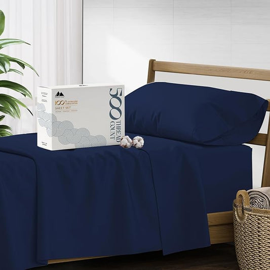 Mayfair Linen 500 Thread Count Twin XL Cotton Sheets by MayfairLinen