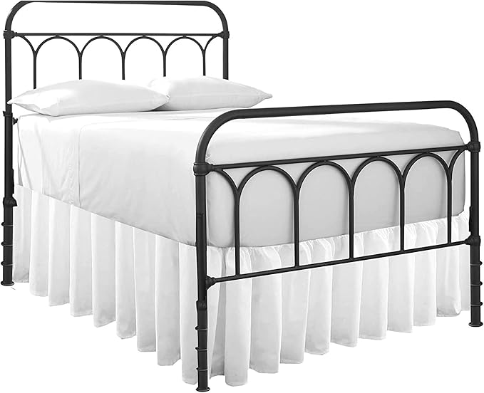 Ruffled Bed Skirt with Split Corners-Dust Ruffle by COTTINGON