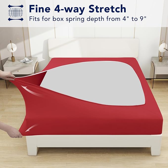 PureFit Stretchy Box Spring Cover Queen - Image 3