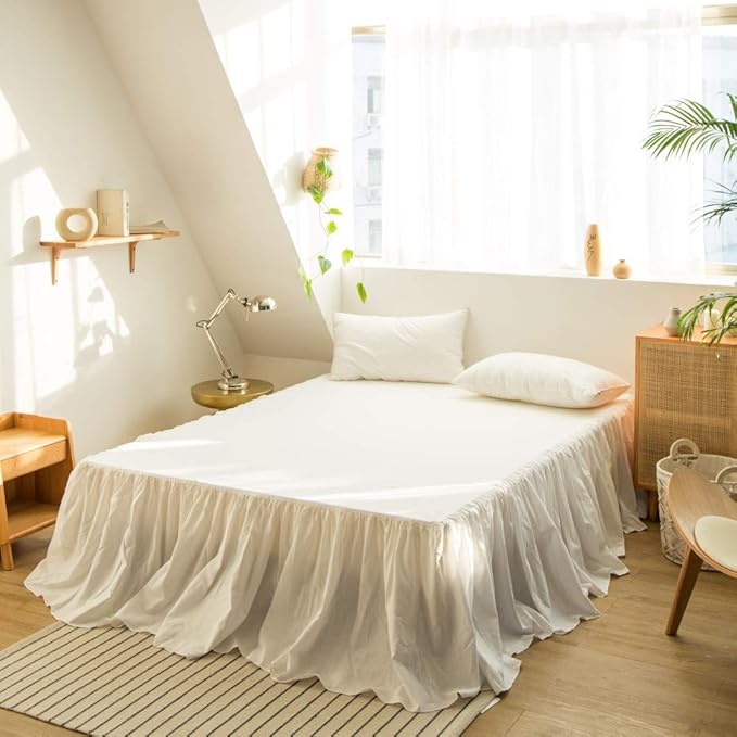 BISELINA French Linen Bed Skirt by BISELINA