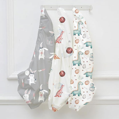Nap Mat Sheet 47"x24", 3 Pack Dinosaur Baby Crib Sheets Fitted Elastic Corners - Image 9