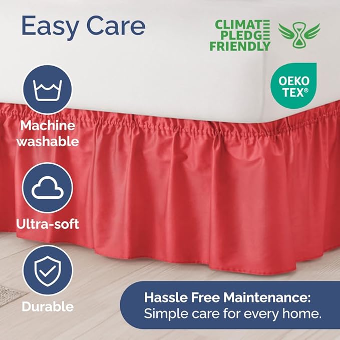 Wrap Around Dust Ruffle Bed Skirt - Image 6