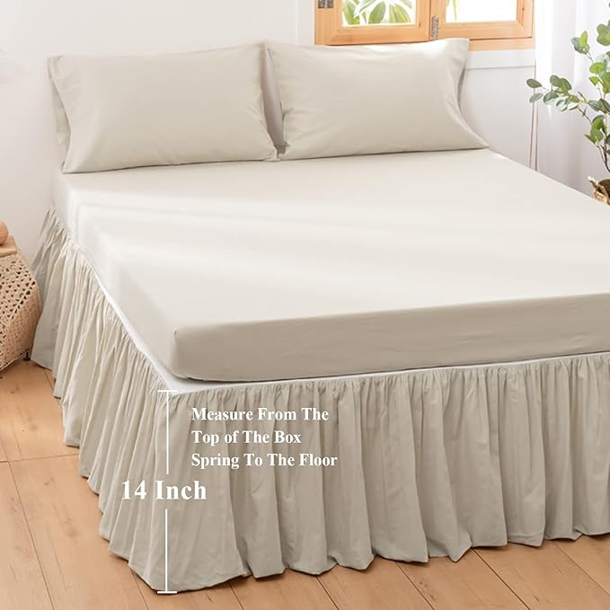 BISELINA French Linen Bed Skirt - Image 4