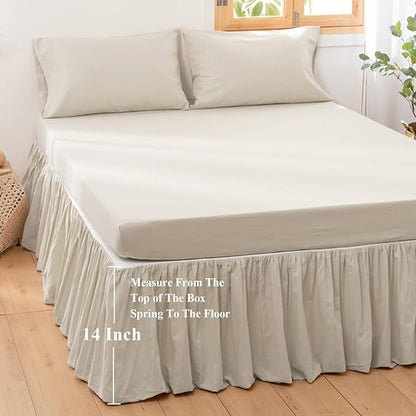 BISELINA French Linen Bed Skirt - Image 4