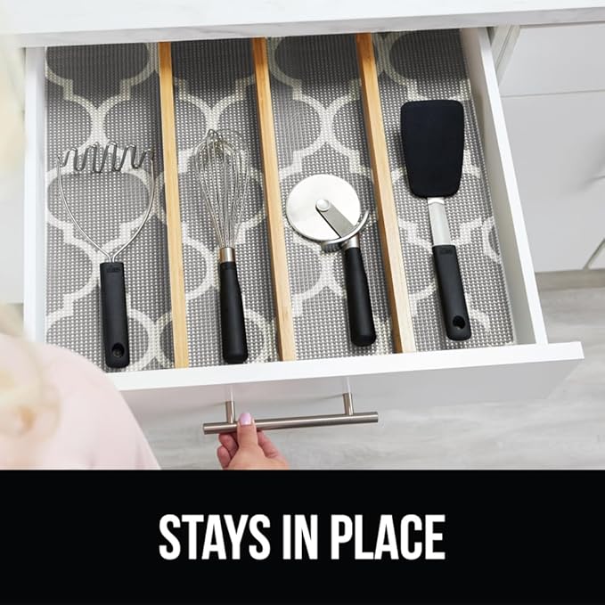 GORILLA GRIP powerGRIP Drawer Shelf and Cabinet Liner, Thick Strong Hold - Image 9