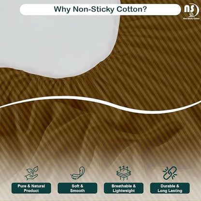 NON Sticky cotton Queen Size Sleeper Sofa Sheets, 4 Piece Egyptian Cotton Bed - Image 4