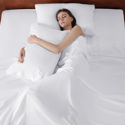Bedsure Twin XL Sheets Dorm Bedding, GentleSoft Breathable Extra Long Twin - Image 4