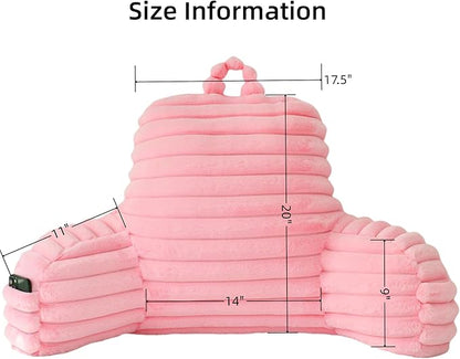 Yaoshuho Large Reading Pillow for Adults, Back Support Pillow for Sitting Up in - Image 2