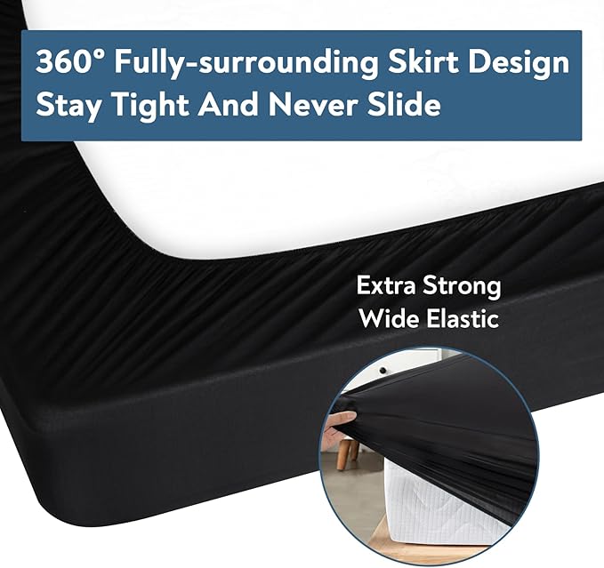 Twin Fitted Sheet Only, Super Soft & Cozy Twin Size Bed Sheets - Image 5