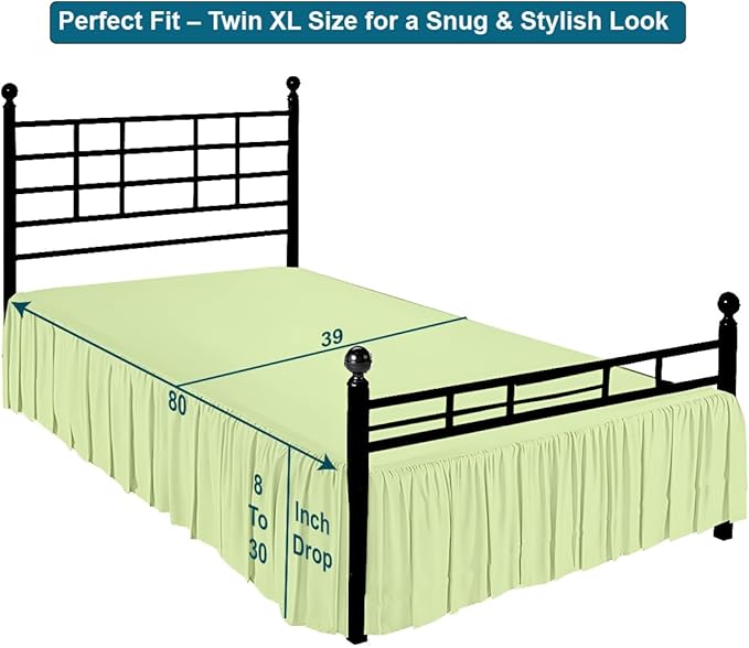 Shreem Linen Ruffled Bed Skirt - Image 5