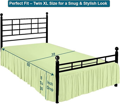 Shreem Linen Ruffled Bed Skirt - Image 5