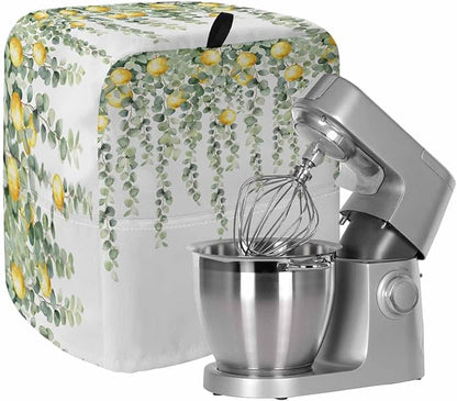 Sage Green Leaves Stand Mixer Dust Cover by Unknown