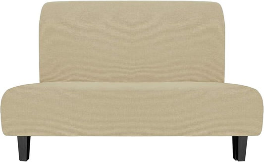 Easy-Going Stretch Futon Slipcover Armless Futon Bed Cover Furniture Protector by Easy-Going