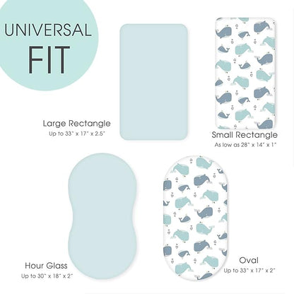Stretchy Ultra Soft Fitted Bassinet Sheet Set 2 Pack, Universal Fit - Image 5