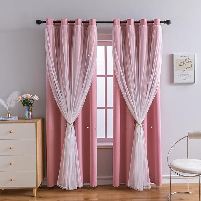 FANLI 2 Panels Star Blackout Curtains - Image 5