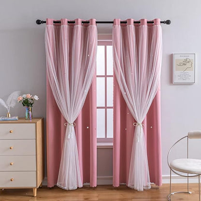 FANLI 2 Panels Star Blackout Curtains - Image 5