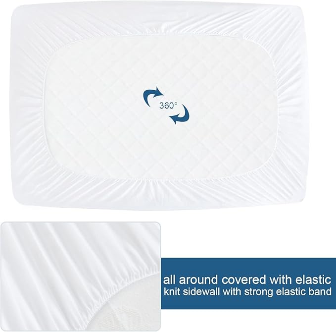 Short King Terry Mattress Protector Waterproof - Image 6