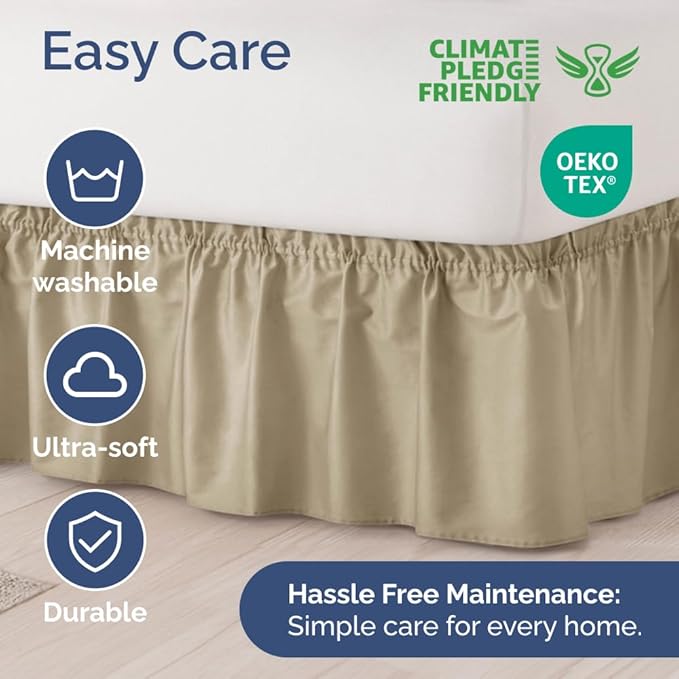 Wrap Around Dust Ruffle Bed Skirt - Image 6
