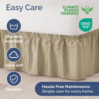 Wrap Around Dust Ruffle Bed Skirt - Image 6