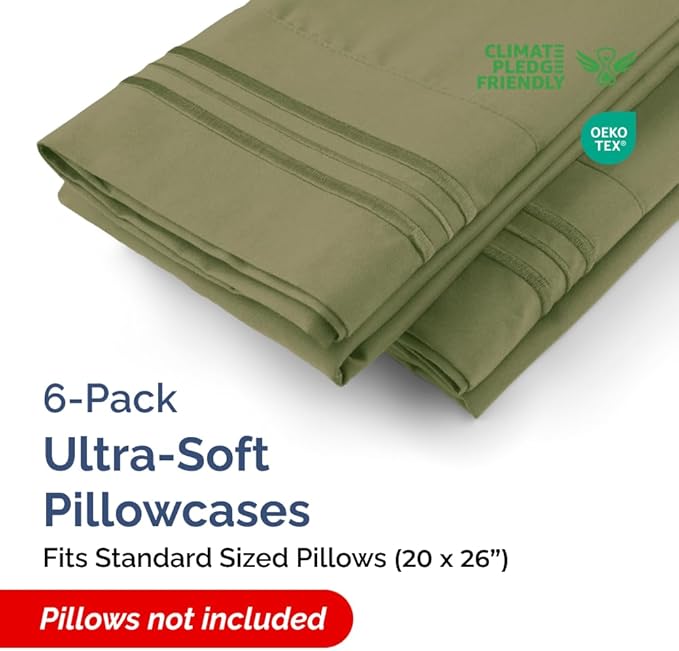 Standard Pillow Cases Set of 6 - Image 2