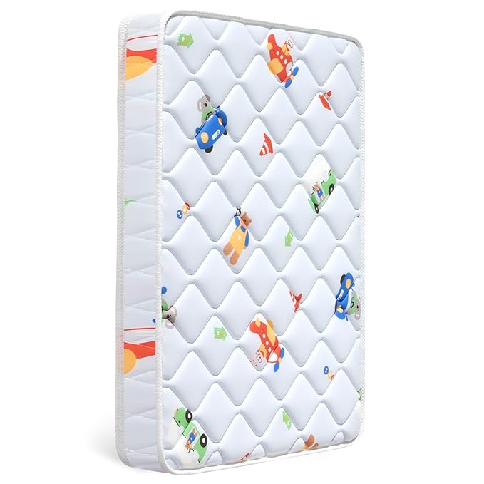Premium Baby Mattress for Crib and Toddler Bed, 100% Knitted Fabric, Premium by Letmxiu
