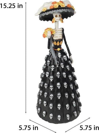 Newman House Studio Halloween Decorations - Mexico Catrina Skeleton Lady