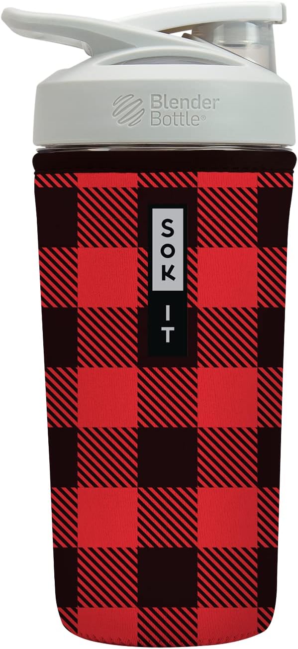 Sok It BotlSok Protein Blender Shaker Bottle Sleeve Insulated Neoprene Cover by SokIt