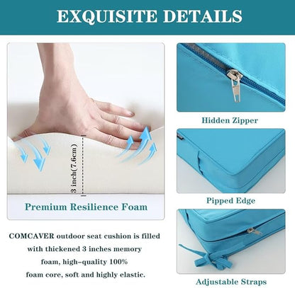 Outdoor Bench Cushions 45 x 18 Inch Thick Waterproof Porch Swing Cushions - Image 4