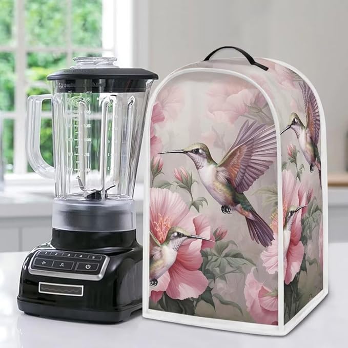 Hummingbird Floral Blender Dust Cover Appliance Covers - Image 5