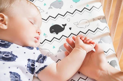 Pack n Play Sheets, BROLEX 2 Pack Mini Crib Sheets, Stretchy Portable Fitted - Image 8