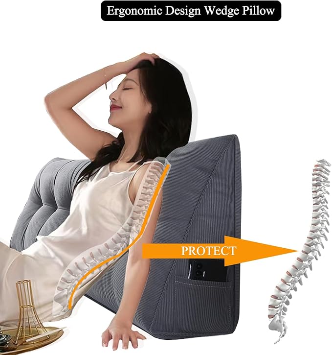 SAMTY Husband headboard Pillow Large Back Rest Support Reading Pillows - Image 5
