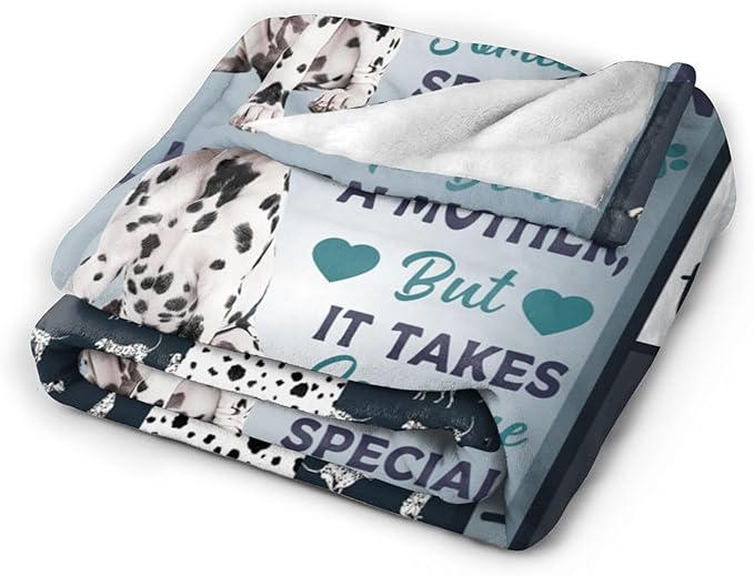 Dalmatian Blanket Dog Throw Blanket Dalmatian Dog Flannel Stuff Merch Cozy - Image 2