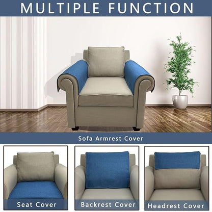 Couch Arm Covers, Anti-Slip Sofa Armrest Cover - Image 4