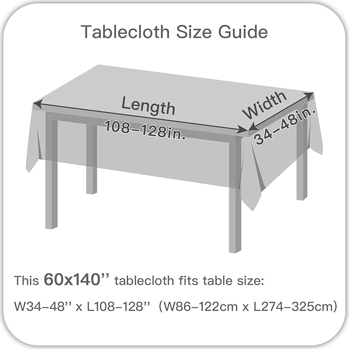 maxmill Jacquard Tablecloth Stain Resistant Waterproof Wrinkle Resistant - Image 7