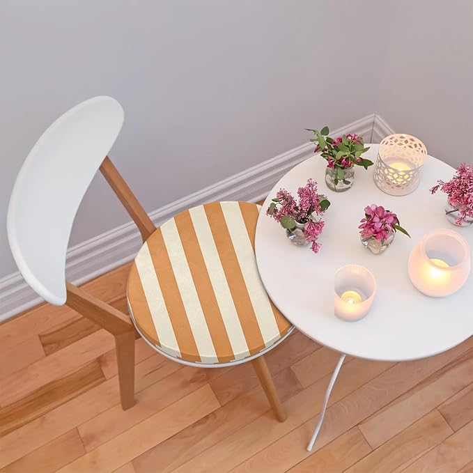Stripes Geometric Pattern Foam Padded Seat Cushion - Image 2