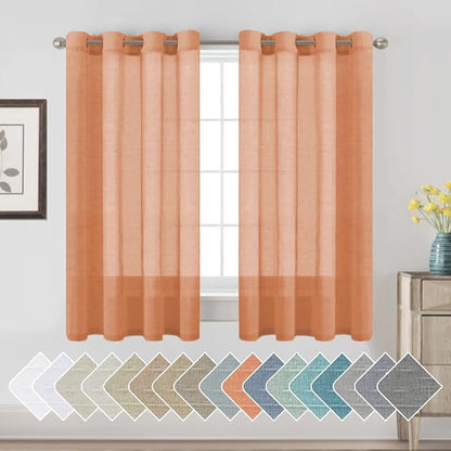 H.VERSAILTEX Linen Curtains Natural Linen Blended Curtain Panels by HVERSAILTEX