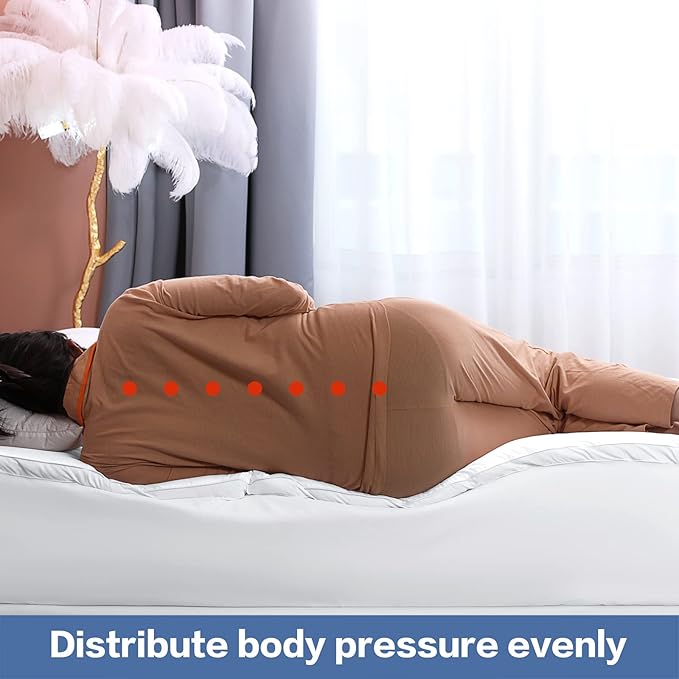 COHOME Full Size Mattress Topper Extra Thick Cooling Mattress Pad 400TC Cotton - Image 4