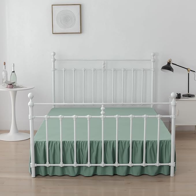 Bed Skirt Twin Size Ruffled Bed Skirt - Image 4