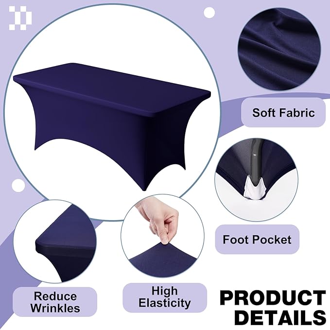 Trlyc 1 Pack 8FT Spandex Table Cloth - Image 3