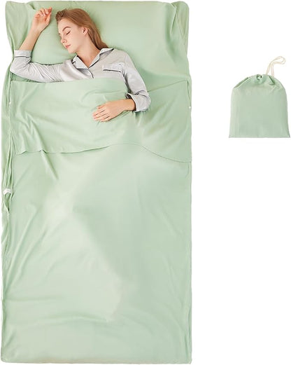 Sleeping Bag Liner Camping Adult Sleep Sack Lightweight Travel Sheet by Unknown