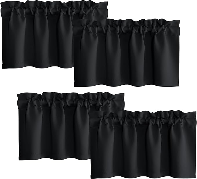 NICETOWN 4 Panels Kitchen Window Valance by NICETOWN