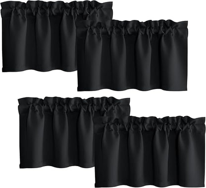 NICETOWN 4 Panels Kitchen Window Valance by NICETOWN