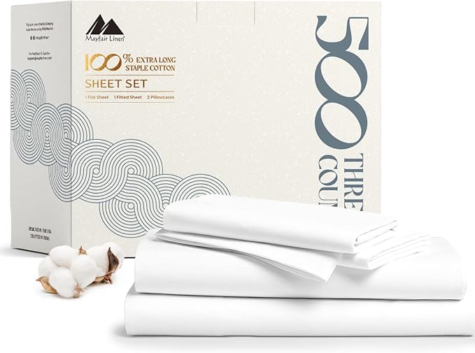 Mayfair Linen 100% Cotton Sheets Full Size Bed Set by MayfairLinen