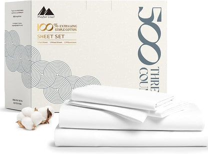Mayfair Linen 100% Cotton Sheets Full Size Bed Set by MayfairLinen