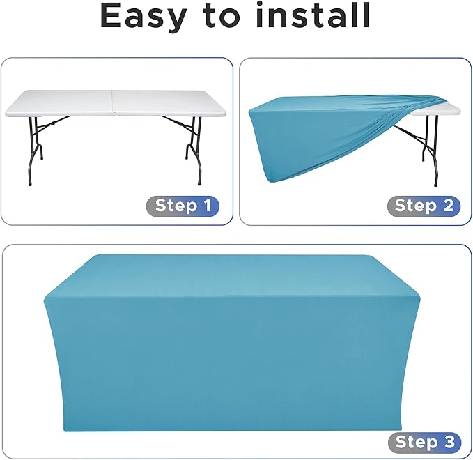 Nasitos Spandex Fitted Table Clothes, 2 Pack - Image 4