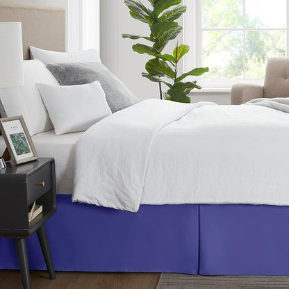 Nestl Royal Blue Bed Skirt King Size - Image 3