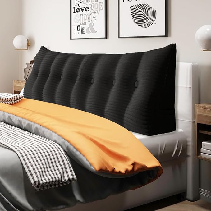 14 lbs Thickened King Wedge Pillow Headboard Body Positioner Triangular Reading by Rucener