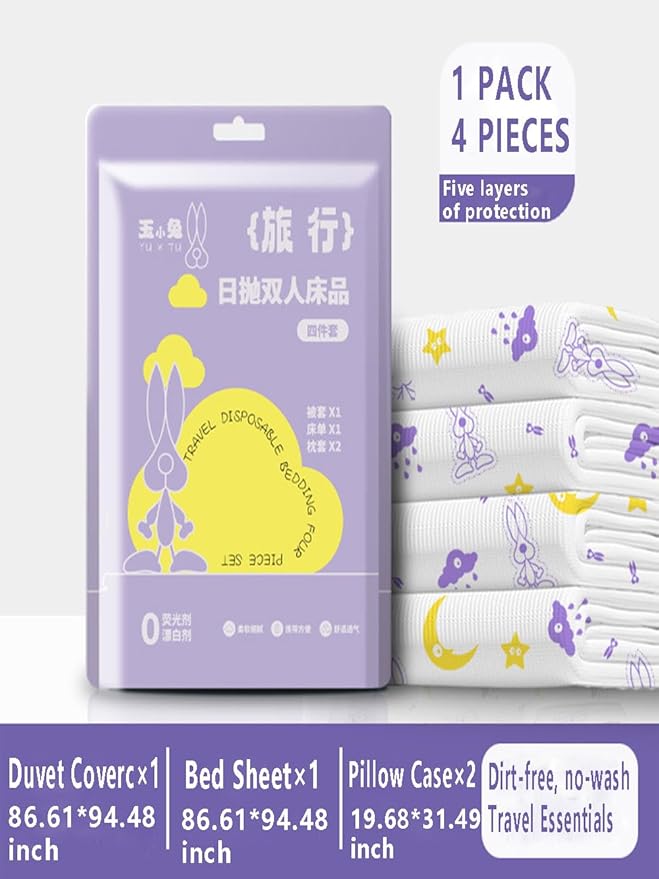 Disposable Travel Set, Disposable Bed Sheets - Image 2